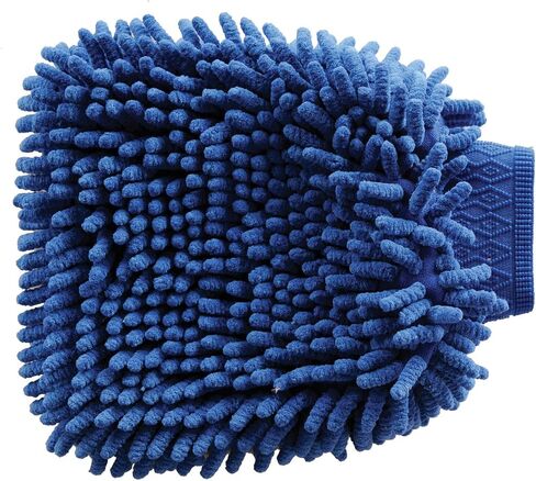 Roma Microfiber Wash Mitt Blue in Kuwait