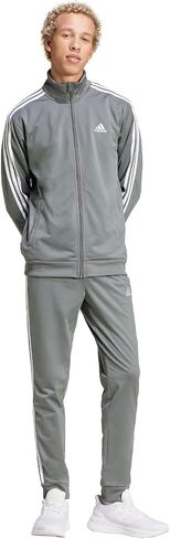 adidas Men's Size Basic 3-Stripes Tricot Track Suit, Ink/White, Medium/Tall in Saudi Arabia