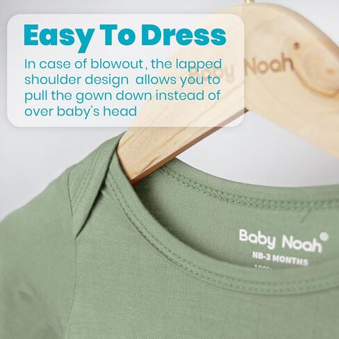 قطعتان من ثوب معقود لحديثي الولادة، ناعم للغاية وحريري للرضع بأكمام طويلة لنوم الطفل مع قبعة أو عصابة رأس (عبوتان) in Kuwait