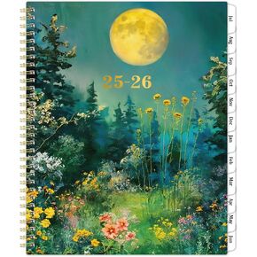 Planner 2025-2026 - مخطط أسبوعي وشهري من يوليو 2025 - يونيو 2026 ، 9 "× 11" ، مخطط أكاديمي 2025-2026 أسبوعيًا وشهريًا مع علامات تبويب مرجعية ، تقويم مرجعي