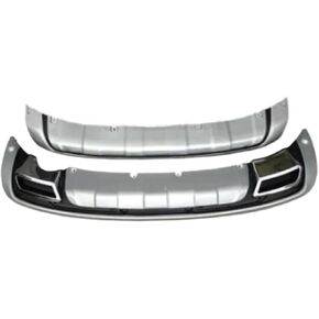 Spoiler Separator, Compatible with KIA Sportager 2011 2012 2013 2014 Plastic ABS Chrome Front+Rear Bumper Cover Trim