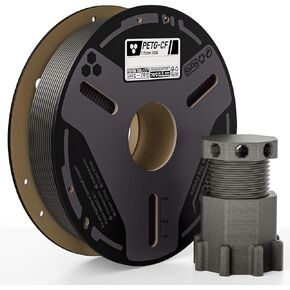 Elegoo Carbon Fiber Petg Filament 1.75 مم أسود 0.5 كيلوجرام ، عالية القوة والصلابة خيوط طباعة PETG-CF ثلاثية الأبعاد ، مقاومة التآكل للأجزاء الوظيفية ، التخزين المؤقت 500G لمعظم طابعات FDM 3D