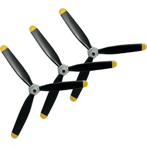CKYSCHN 3 PCS PRAPER RC Plane Propellers 3-Blade متوافقة مع VOLANTEXRC 76803 RC Plane F4U CORSAIR