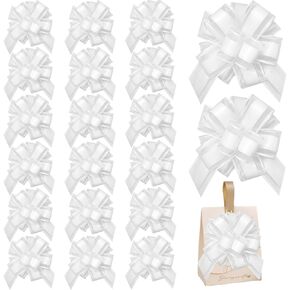OZXCHIXU 20pcs Pull Bows Gift Wrapping Ribbon for Birthday Christmas Wedding Gift Boxes Baskets Valentine‘s Day Wrap Accessory for Gift Present Holiday Decor (Gold)