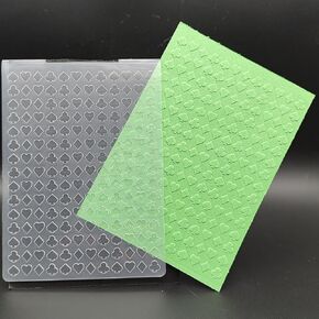 Plastic Embossing Folder A6 Size Poker Pattern Crafts Plastic Textured Impressions for Card Making Scrapbooking