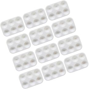 ARTIBETTER 20pcs Plastic Drawing Palette Portable Paint Tray for DIY Art Craft for Professional Artists Students Lightweight Easy to Clean