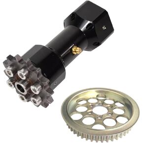 Middle Shaft Pulley & Drive Shaft Sleeve Combo for Surron Light Bee X/S/X160/X260 - Stainless Steel Power Transfer Pulley + Aluminum Alloy Center Shaft Support for Dirt Bike Off-Road Motorcycle