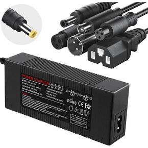 42V 2A Fast Battery Charger with 7 Plugs, Universal Charger for 10S 36V Lithium Battery, Power Supply Compatible with Jetson, Gotrax, Razor, Ninebot, Segway, Swagtron, Hiboy