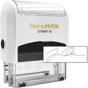 Customized Signature/Logo Stamp - Small Size - Choose from 15 Ink Colors