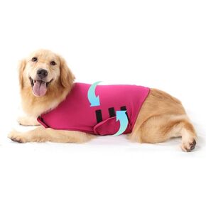 Dog Anxiety Relief Calming Vest,Dog Anxiety Jacket,Dog Calming Vest Wrap for Thunderstorm,Travel, Fireworks,Separation Anxiety Relief for Dogs(Rose red M)