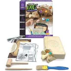 ArtSkills Epic Lab Gem Discovery, Gemstone Dig Kit for Kids, Science Kit for Kids with 10 Real Gemstones Gift for Boys and Girls