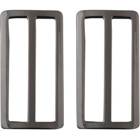 ALLinONE 50mm/2" Metal Slider Tri Glide Buttons Webbing Strap Adjustable Buckle Fastener for DIY Leather Craft beg Belt strap Accessories (Gun Metal 2pcs)