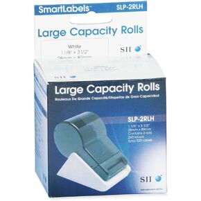 Seiko Instruments High-Capacity Address Labels for Smart Label Printers (SLP-2RLH),White