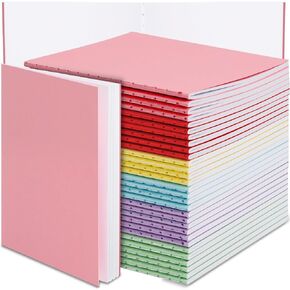 24 PCS Mini Notebooks Bulk, 4.2 x 5.5 Inch Colorful Blank Note Books, Small Notebook Journals for Students, Unlined Blank Notebooks to Writing Drawing Sketching,24 Sheets(6 Colors,24 Pcs)