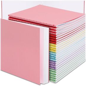 24 PCS Mini Notebooks Bulk ، 4.2 × 5.5 بوصة كتب ملونة ملونة ، مجلات دفاتر صغيرة للطلاب ، أجهزة الكمبيوتر المحمولة الفارغة غير المطبقة لكتابة رسم الرسم ، 24 ورقة (6 ألوان ، 24 جهاز كمبيوتر) in Kuwait