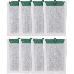 8pcs Medium Replacement Filter Cartridges Compatible with Tetra Whisper Bio-Bag, Fish Tank Parts Accessories for 10i IQ10 PF10 ReptoFilter, 5-10 Gallon Aquarium