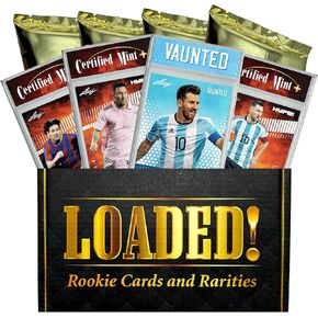 LOADED! All Lionel Messi Soccer Collector's Box: 4 Certified Mint+ Special Edition Cards - Leaf HYPE! & Vaunted Only 5000 Made - Inter Miami, Barcelona, PSG, Argentina