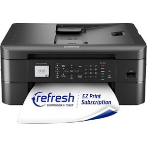 Brother MFC-J1012DW Inkjet Inkjet All-In-One مع جهاز محمول وطباعة مزدوجة ، للاستخدام المنزلي والاستخدام الشخصي ، تحديث الاشتراك جاهز