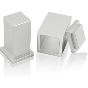 1" x 1" Square Pre-Press Mold - CNC Machined 6061 Aluminum with Hard Anodized Finish