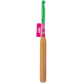 Susan Bates Silvalume Bamboo Handle Aluminum Crochet Hook-Size K10.5/6.5mm B3206K