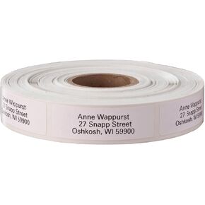 Custom Self-Stick Address Labels, Classic White, Roll of 1000