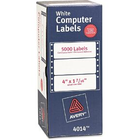 AVE4014 - Dot Matrix Printer White Addressing Labels