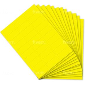 DIRECT2U Paper Neon Colored 30 Up Shipping Address Labels - 1" x 2-5/8" - 750/Pack (25 Sheets) (Teal)