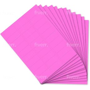DIRECT2U Paper Neon Colored 30 Up Shipping Address Labels - 1" x 2-5/8" - 750/Pack (25 Sheets) (Teal) in Saudi Arabia
