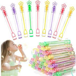 Derayee 36PCS Mini Bubble Wands للأطفال الأكبر ، و Flower Bubble Party Favors Toys for Birthday Wedding Gifts Goodi Bag Suited Raxers ، والأنشطة الخارجية الداخلية للفتيات والفتيان