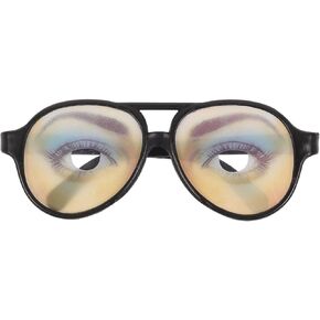 Alipis Halloween Trick Toy Female Male Funny Eyes Glasses Costume Prank Disguise Eyeglass Party Favors Toys for Halloween