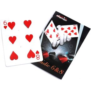 Enjoyer Fantastic 6 to 8 Moving Point Card for Magician Gimmick Close up Magic Tricks Card Magic Gimmicks