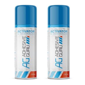 Adhesive Guru CA Glue Accelerator Spray (3.38 fl oz) Aerosol Activator for Super Glues - It is not a Glue by Itself - 1 Pack
