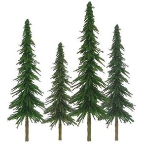 JTT Super Scenic Spruce 4" to 6" HO Scale - 24 Pack