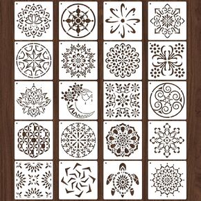 72 PCS مجموعة الإستنسل النباتية ، وقوالب الطلاء الفراشة والزهور القابلة لإعادة الاستخدام - الأوراق ، اليعسوب ، مجموعة الحرف الطبيعة البرية للجداريات الجدارية ، فن النسيج ، علامات الخشب ، مشاريع فصول الأطفال in Kuwait