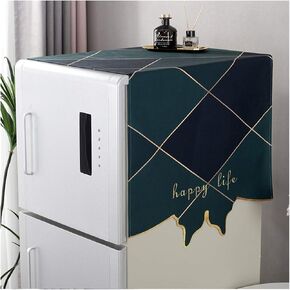Appliance Dust Cover Washing Machine Cover，Light Luxury Washing Machine Cover， Dust Cover Washing Machine Cover Single Door Refrigerator Cover Dust Cover for Home Appliances(B)