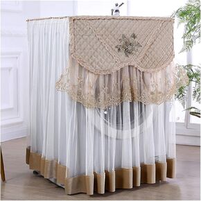 Appliance Dust Cover Roller Washing Machine Cover，Washing Machine Cover Dustproof Cotton Cover for Easy Use，for Most Washers on Market Dust Cover for Home Appliances(D)