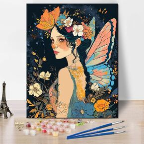Paint by Number for Adults, Majestic Phoenix in The Fiery Rebirth, Phoenix Rise from The Ashes Paint by Numbers Kits, DIY Painting by Numbers for Home Wall Decor 16" W x 20" L