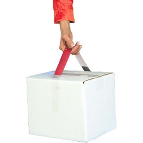 Tape Handles: 1-3/8 in. x 23 in. (Clear) / 25-Handles per pad