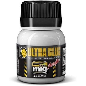 ذخيرة MIG Acrylic Ultra Glue 40ml - طراز بناء الدهانات والأدوات # AMIG2031