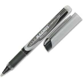 SKILCRAFT 7520-01-587-7801 Micro Point Liquid Magnus Comfort Grip Roller Ball Pen, 0.5mm Size, Black Ink (Pack of 4)