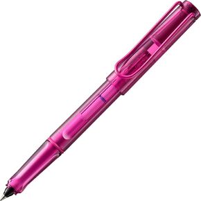 Lamy balloon 311 Rollerball Pen Fully Transparent Green with Distinctive Grip and Powder-Coated Metal Clip with Rollerball Cartridge M Line Width 14 x 1.2 x 1.2 cm