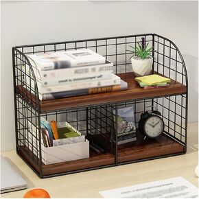 Bookshelves and Bookcases Desk Small Bookshelf Office Desktop Storage Rack Layer Storage Rack File Storage Rack Storage Shelves