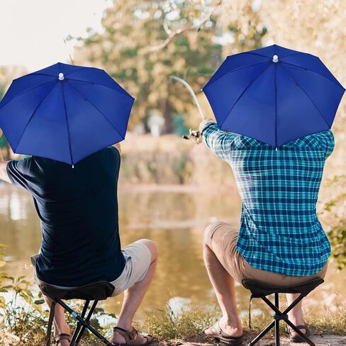 50 قطعة قبعة مظلة قوس قزح للبالغين والأطفال 20.87 بوصة للحماية من الأشعة فوق البنفسجية قبعة مظلة رأس حر اليدين قبعة قابلة للتعديل لصيد الأسماك والبستنة والتخييم والمشي لمسافات طويلة والشاطئ in Kuwait