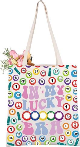 هدايا CMNIM Bingo في حقيبة حمل Lucky Bingo Era الخاصة بي، هدية لمحبي ألعاب البنغو، هدية المقامرة للاعب الفائز بكرات البنغو، حقيبة حمل in Saudi Arabia
