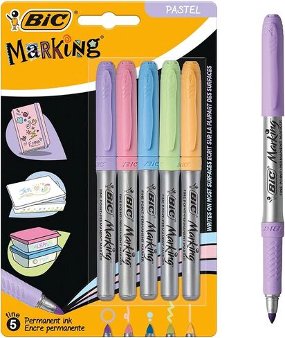 Bic Permanent Markers, 5 each in Kuwait