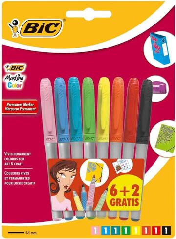 Bic Permanent Markers, 5 each in Kuwait