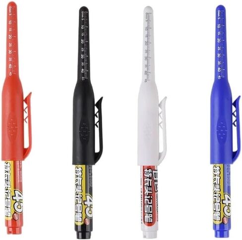 Long Head Deep Hole Marker, 20mm/30mm/45mm head deep hole marker 2025 Upgrade, Permanent, Quick-dry, Waterproof Long Nib, Colorful Carpenter Deep Reach Markers, 4 Color Set (32MM LONG HEAD) in Saudi Arabia