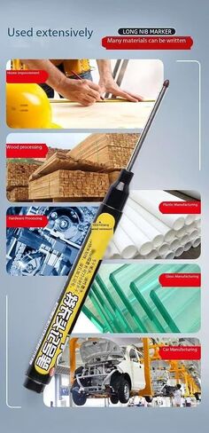 Long Head Deep Hole Marker, 20mm/30mm/45mm head deep hole marker 2025 Upgrade, Permanent, Quick-dry, Waterproof Long Nib, Colorful Carpenter Deep Reach Markers, 4 Color Set (32MM LONG HEAD) in Saudi Arabia