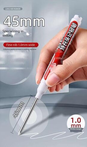 Long Head Deep Hole Marker, 20mm/30mm/45mm head deep hole marker 2025 Upgrade, Permanent, Quick-dry, Waterproof Long Nib, Colorful Carpenter Deep Reach Markers, 4 Color Set (32MM LONG HEAD) in Saudi Arabia