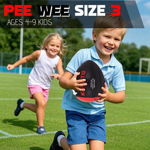 كرة قدم KUYOTQ PassCatch للتدريب بحجم بيوي (للأعمار من 3 إلى 9 سنوات) كرة قدم للأطفال والأطفال الصغار تعزز مهارات الإمساك بالتمرير والأداء الدقيق في جميع الأحوال الجوية، مثالية (بدون مضخة) in Kuwait